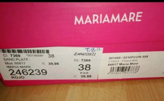 Sandalias de plataforma rojas MARIAMARE