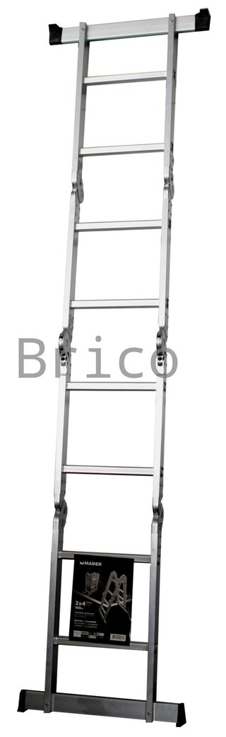 Escalera Multisusos Aluminio Profesional 4x2 Peldaños - 10082