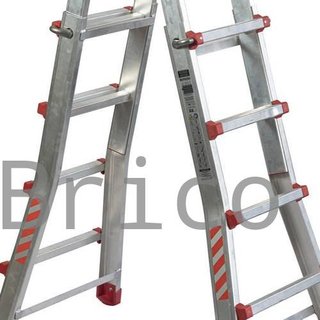 Escalera Telescópica Aluminio 5+5 Pestaña
