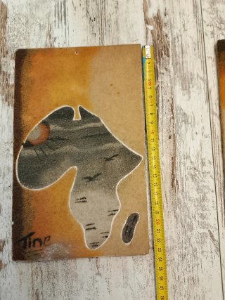 Coppia Quadretti Tema Africa