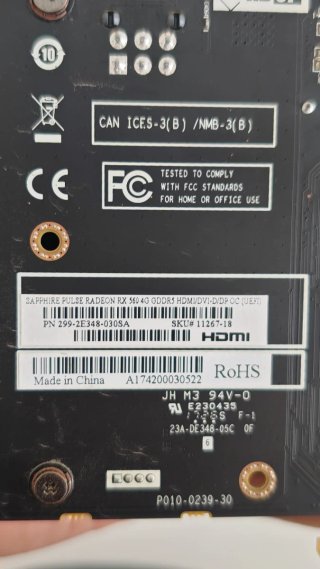 Tarjeta Gráfica Sapphire Pulse Radeon RX 560 OC 4G