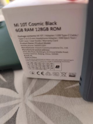 Xiaomi 10T 5G negro