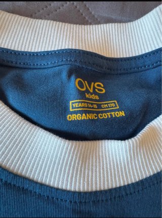 T-shirt OVS blu OFF-DUTY tg. 14/15 anni