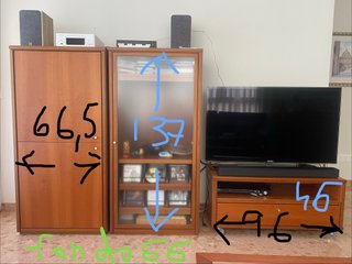 Mueble modular TV madera