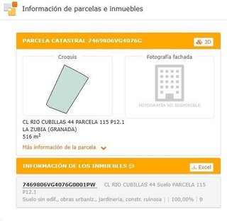 Terreno en venta en Zubia (La)