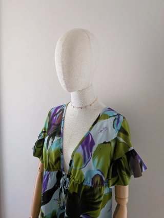 Vestido vintage floral talla única