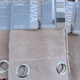 Set 4 Tende Vivy Victoria Beige 140x280 cm.