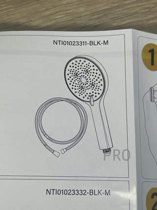 Alcachofa Ducha con Manguera 1,5 m, Alcachofa di Doccia ad Alta Pressione, Grande Risparmio Idrico Testa Doccia con 3 Modalità (Cromo)