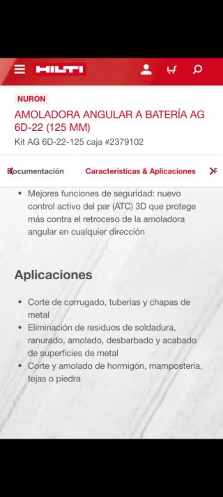 Radial HILTI AG 6D-22 la mejor