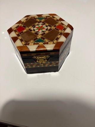 Cajita Joyero Vintage Octogonal