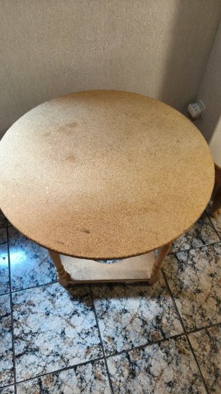 Mesa camilla redonda madera