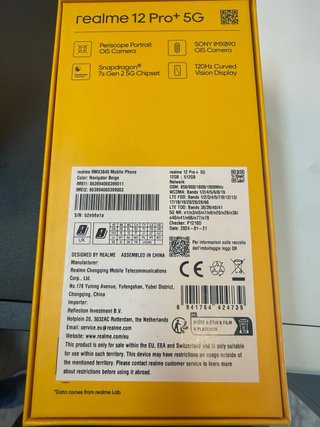 Realme 12 Pro+ 5g Beige/Dorado