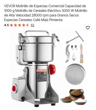 Molinillo Eléctrico Café, Cereales, Legumbres etc.