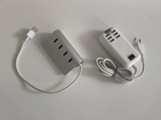 Hub USB 4 Puertos y Cargador Múltiple