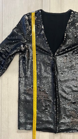 Chaqueta de lentejuelas manga larga