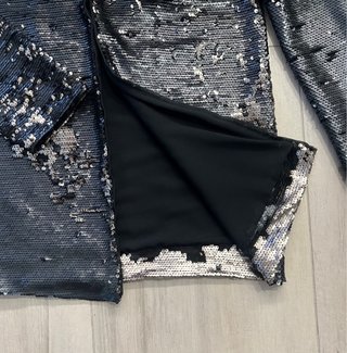 Chaqueta de lentejuelas manga larga