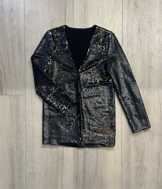 Chaqueta de lentejuelas manga larga