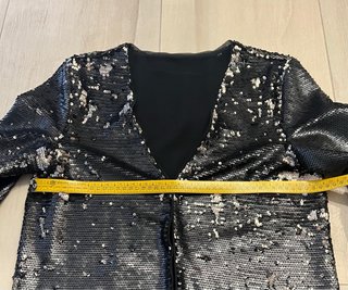 Chaqueta de lentejuelas manga larga