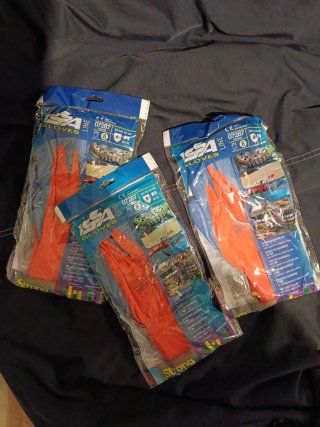 Guantes de trabajo ISA (Naranja/Gris)