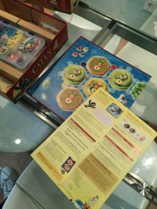 2 juegos de mesa: Escondite Fantasma y Catan Junio