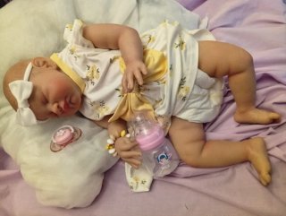 Bebé Reborn Vinilo/Tela Ponderada