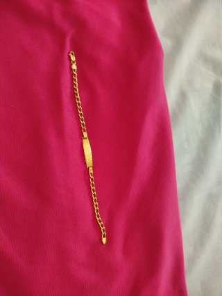 Esclava Oro 18k de niña Mide 17 cm,una vez puesta