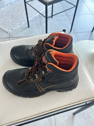 Scarpe antinfortunistiche Virium nere e arancioni