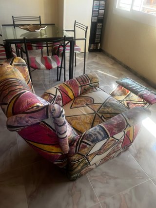 Sillón reclinable estampado