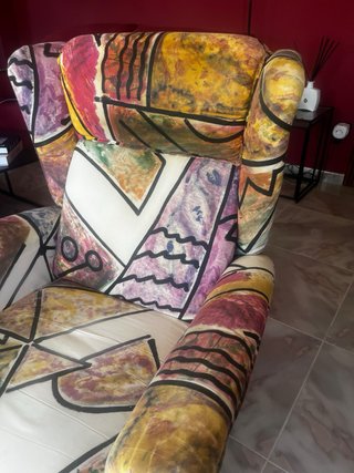 Sillón reclinable estampado
