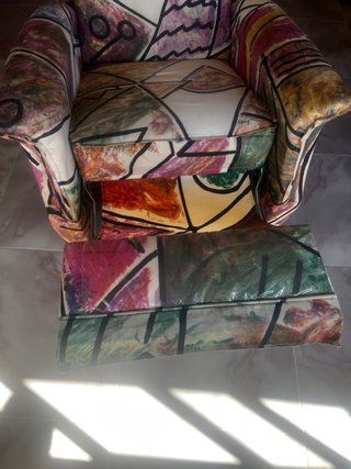 Sillón reclinable estampado