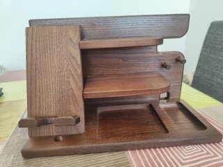 Organizador de escritorio de madera