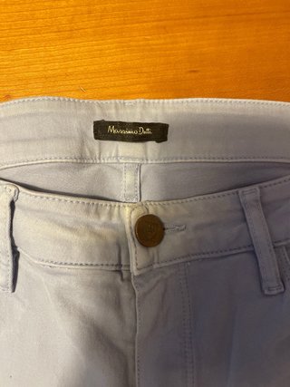 Pantalones Massimo Dutti turquesas