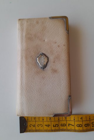 Antiguo Misal de comunión en piel. Años 20