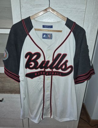 Camiseta Beisbolera Chicago Bulls Starter Talla L
