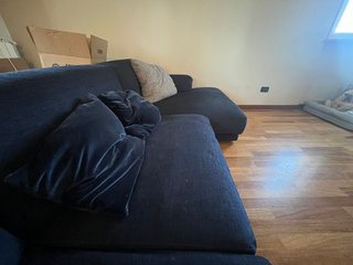 Divano Poliform blu tessuto