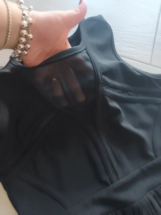 Elegante vestito donna nero taglia M/L