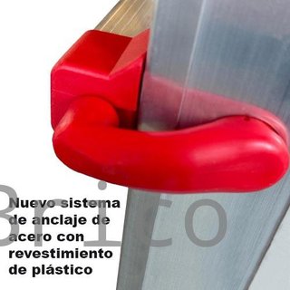 Escalera Telescópica Aluminio 4+4 Pestaña