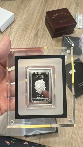 Moneda Plata 1 oz Isabel II Niue 2017