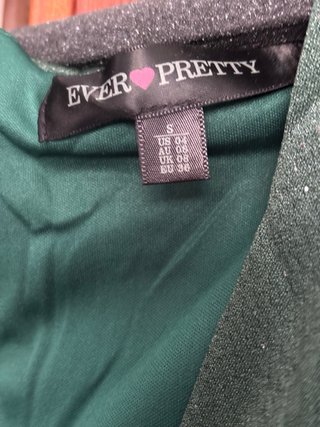 Vestido largo verde botella brillante