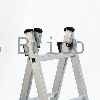 Escalera Aluminio 3x8 - 2,32+2,32+2,32 M - 54-60-54x25mm