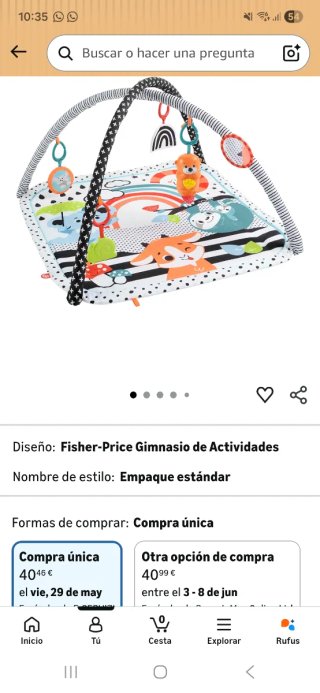 Gimnasio actividades bebé