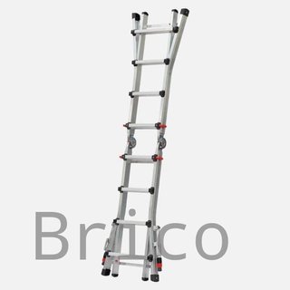 Escalera Telescópica Aluminio 3+3 Peldaños Teleflex
