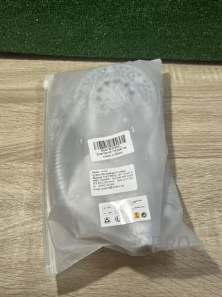 Doccia a mano Vinabo + 1,5 m flessibile in acciaio, 5 funzioni di getto, alta pressione, ABS cromato, anti-calcare, bocchetta, argento