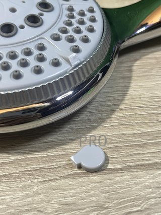 Doccia a mano Vinabo + 1,5 m flessibile in acciaio, 5 funzioni di getto, alta pressione, ABS cromato, anti-calcare, bocchetta, argento