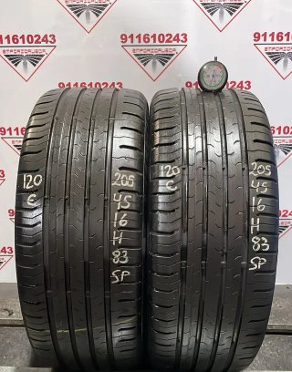 205 45 16 H CONTINENTAL RUEDA AL 90% VIDA UTIL