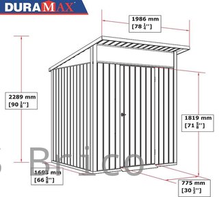 Caseta Metálica Palladium 196x198x228 cm - Duramax