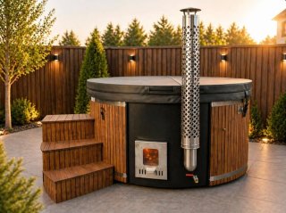 Jacuzzi hidromasaje exterior madera