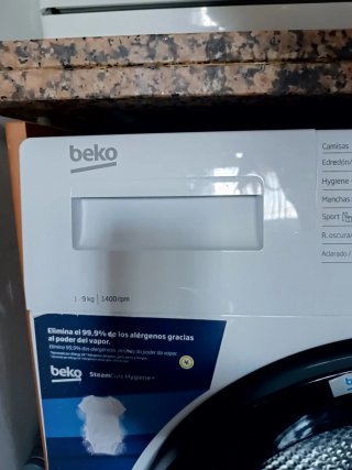 Lavadora Beko 9kg 1400rpm SteamCure Hygiene+