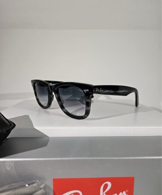 Occhiali Ray Ban Wayfarer Grigio Striato