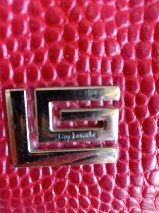 Bolso Guy Laroche Rojo Cocodrilo